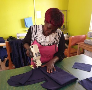 Electric cutter being used at School for Life, Uganda  sml