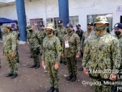 army in uniform and masks
