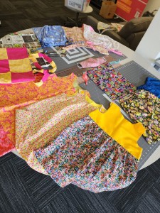 Some of the garments completed on the second lesson