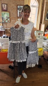 Olha's beautiful dresses for her two daughters