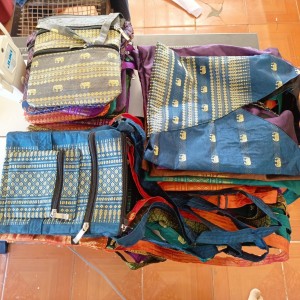 Carry bags made from Khmer traditional fabric (2) (1)
